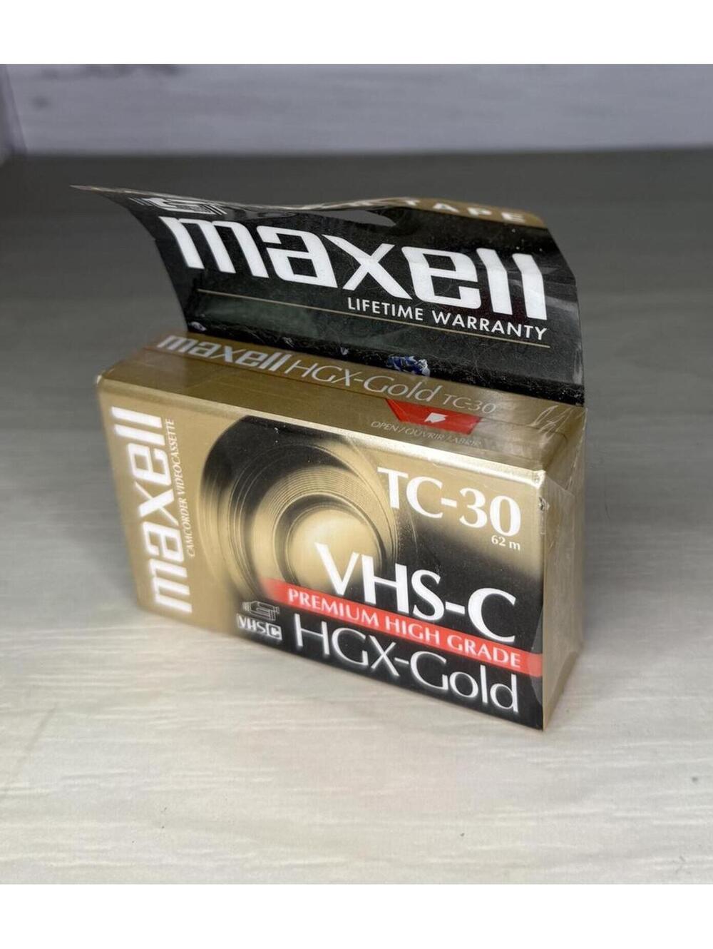 Maxell HGX-Gold TC-30 VHS-C Premium High Grade Video Cassette